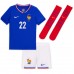 Maillot de foot France Theo Hernandez #22 Domicile vêtements enfant Europe 2024 Manches Courtes (+ pantalon court)